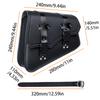 Motorcycle Saddlebags Side Tool Bag Luggage Saddle Bag Pouch Black Universal PU Leather For Honda/Suzuki/Kawasaki/Yamaha