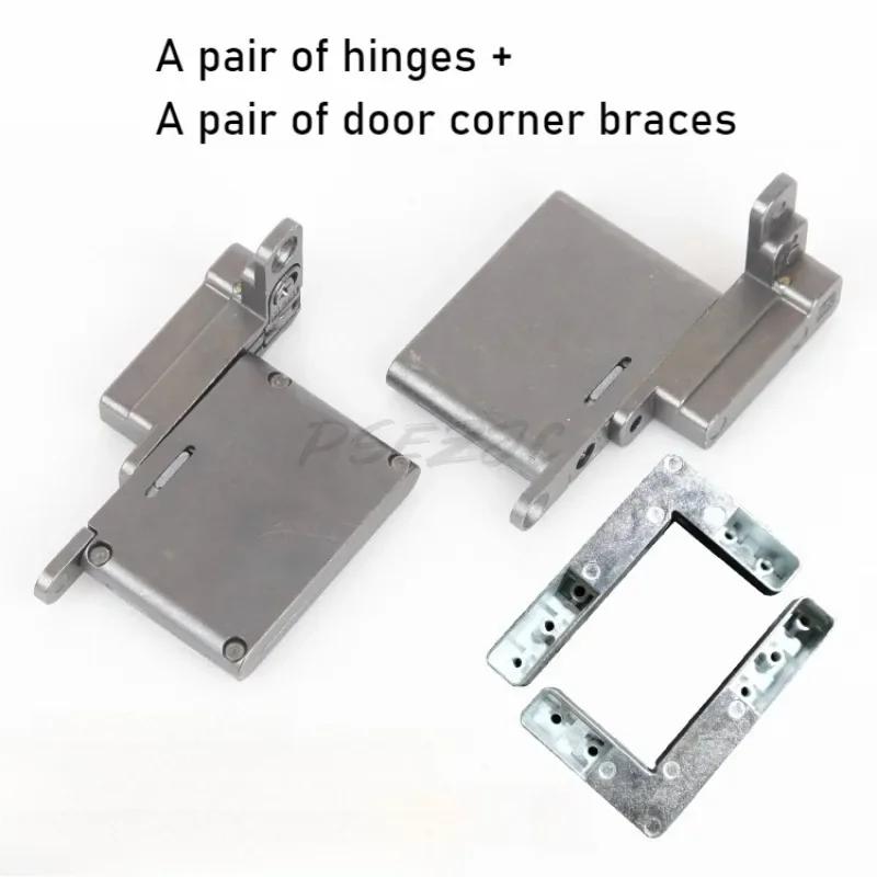 Strong Load-bearing Concealed Upper and Lower Axis Hinges Aluminum Frame Door Hinge with Damping Buffer