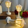 Светодиодный ночник Мягкое теплое свечение Без мерцания Питание от батареек Светодиодная настольная лампа в ретро-стиле Прикроватный светильник Декорация
