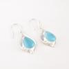 Камень Кошачий глаз синий 925 стерлинговое серебро Ювелирные изделия Модные серьги 1,90" EE-35-43