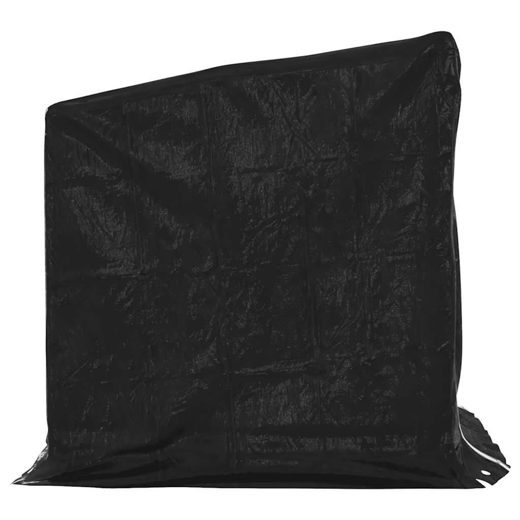 Firewood Rack with Rain Cover 101 x 61 x 110.5 cm Galvanized Steel
