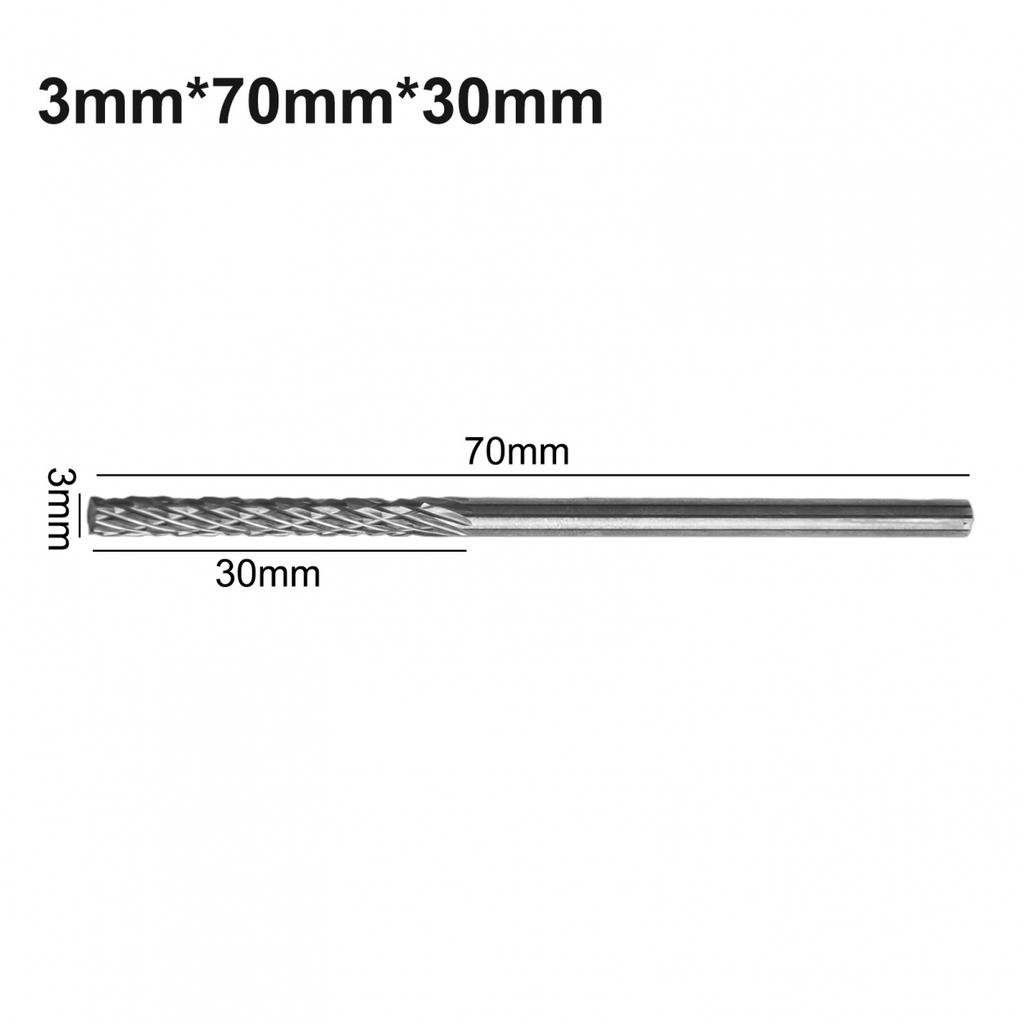 1 шт. 3 мм 1/8 дюйма длинный хвостовик твердосплавные боры для фрезерной головки бор роторный 38 мм до 100 мм