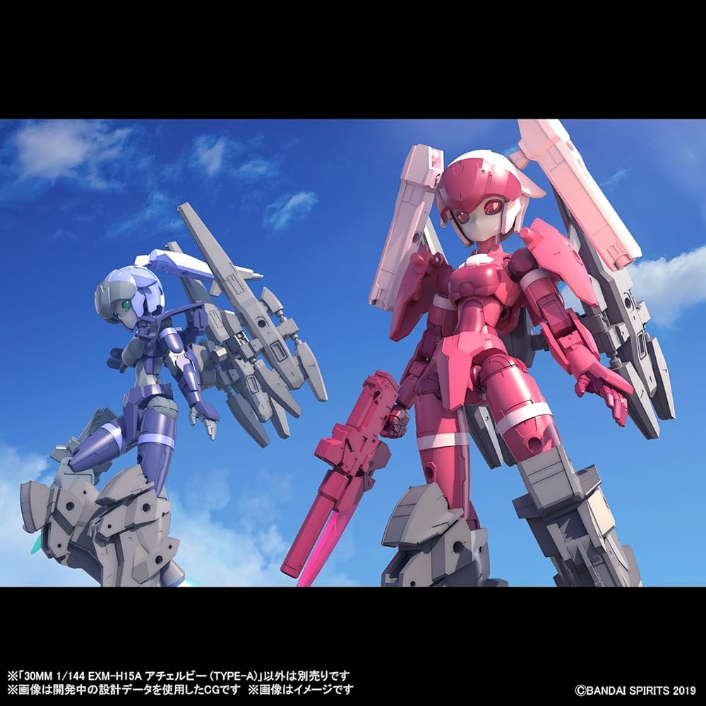 Bandai Spirits 30MM EXM-H15A Achervy Тип А 1/144 Масштаб Пластиковая Модель-Конструктор с Цветовой Кодировкой