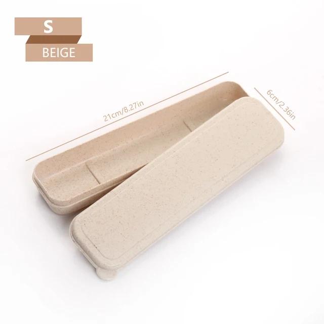 21/24cm PP Portable Travel Tableware Storage Box Case Food Grade Dinnerware Kitchen Fork Spoon Box For Kid School Cutlery