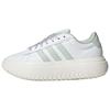 Grand Court Platform Versatile Comfortable Durable Low-Top Tennis Shoes Women Sneakers Crystal-White JR0705