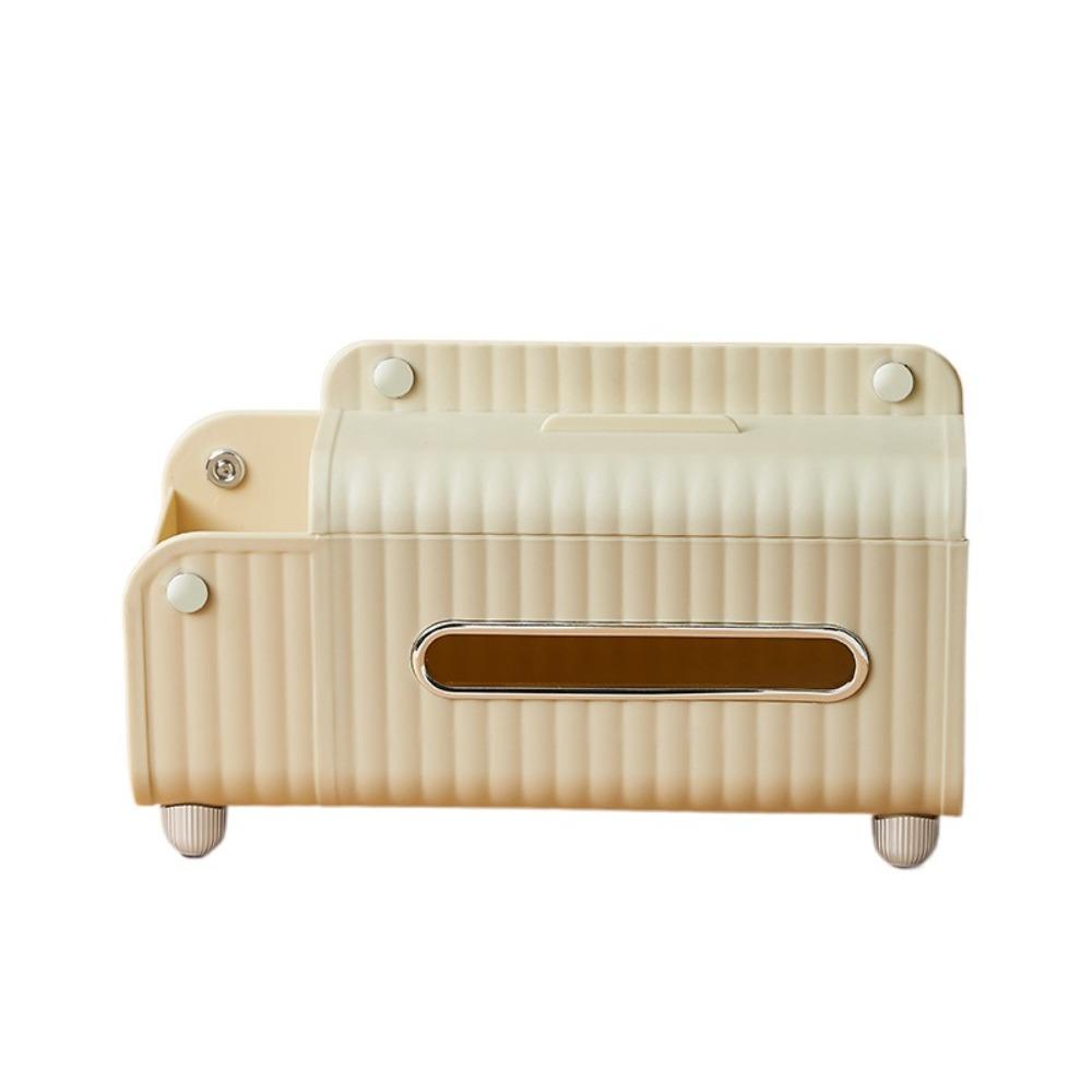 Многофункциональная коробка для салфеток Большая вместимость Нескользящий ящик для бумаги Пластиковый Изысканный Диспенсер для салфеток Дистанционное управление Хранение