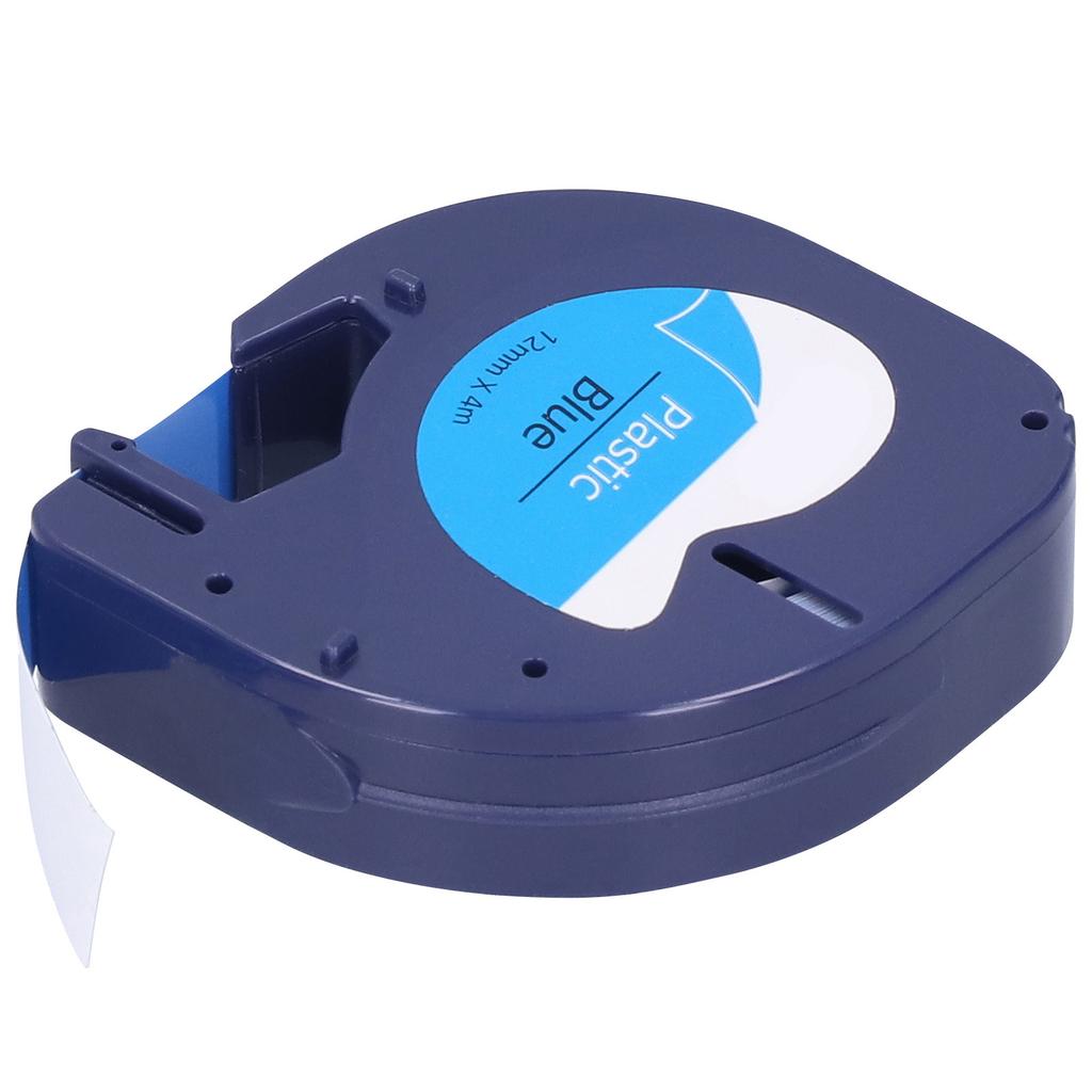 Label Tape Replacement for DYMO LETRATAG Machine Ribbon DIY Print Accessories12mm X 4meterBlack