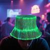LED Fisherman Hat Neon Rave Bucket Cap 7 Colors Glow In The Dark USB Rechargeable EDM Festival Gear