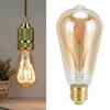 Винтажная лампочка E27 4 Вт с высокой светопропускаемостью, гибкая спиральная нить накаливания, регулируемая яркость, теплый свет, светодиодная лампа