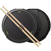 Drum Pad Practice Pad Quiet Training Drum with Removable Ball Box Sheet Music and Drumsticks for Beginners Students Adults 12 Inch Black