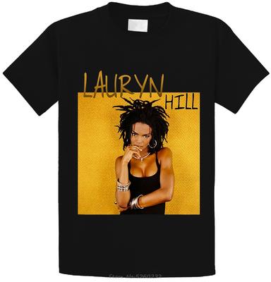 Постер Lauryn Hill Унисекс Женская Футболка 100% Хлопок Короткий Рукав Круглый Вырез Топы Футболки