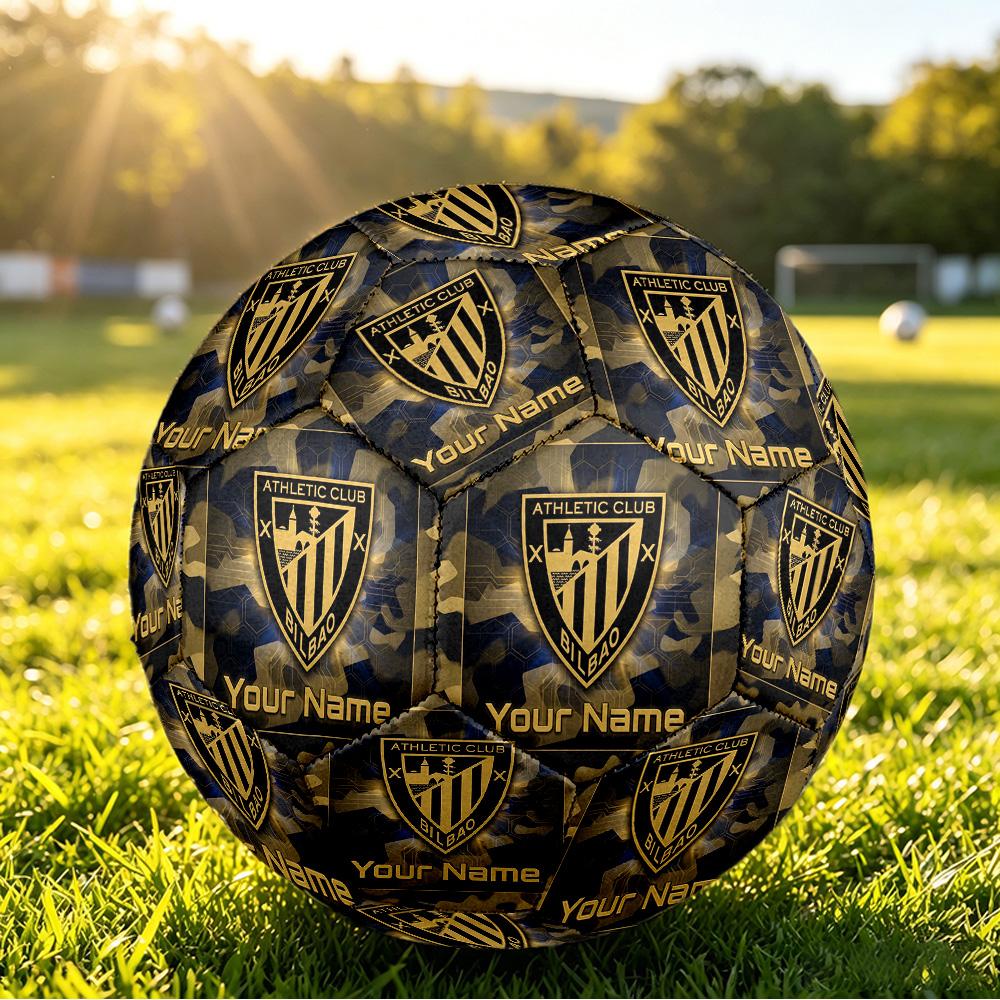 Personalized Size 5 Football Athletic Bilbao Football Pattern Outdoor Game Sports Ball Gift