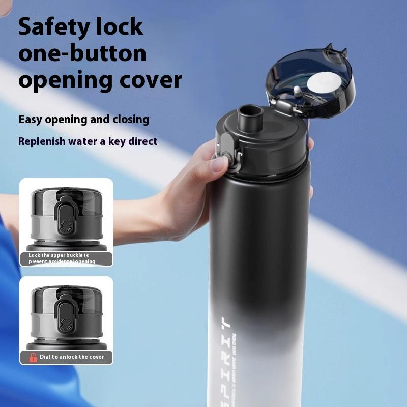 Спортивная чашка для воды Gianxi Пластиковая бутылка для воды для мужчин Новая большая вместимость Высокотемпературная устойчивость Фитнес Портативная бутылка для спортзала