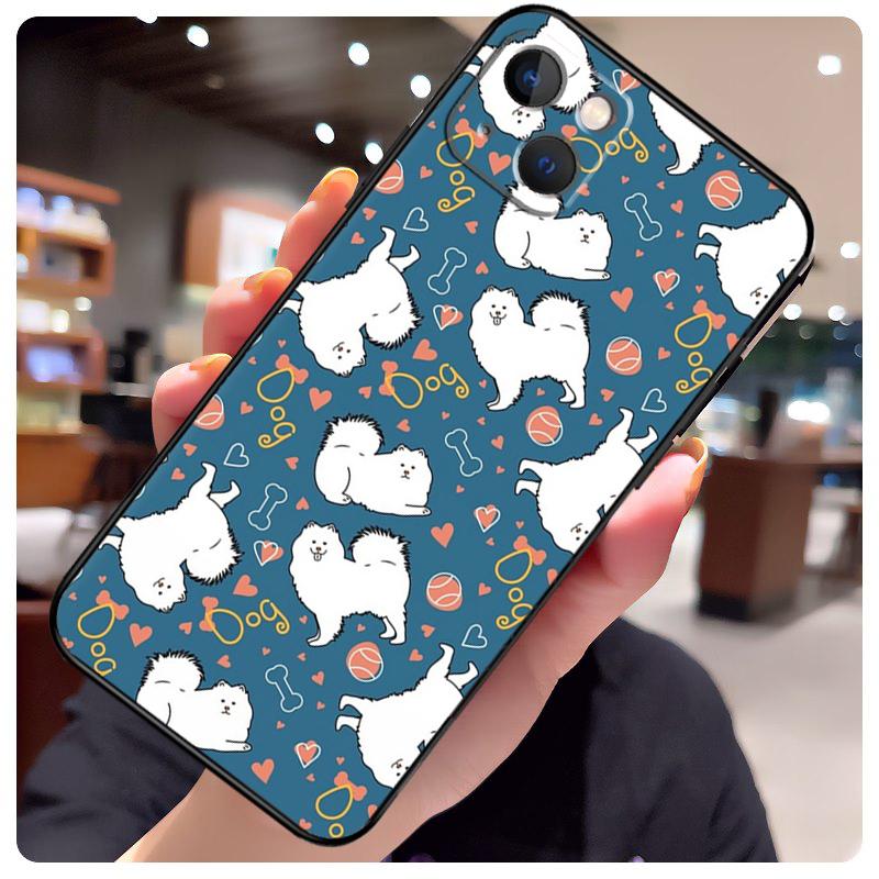 Чехол для телефона iPhone с изображением японского шпица Для iPhone 16 Pro Max 14 13 12 11 15 17 Pro Max mini 15 16 Plus 16e 17 Air Чехол