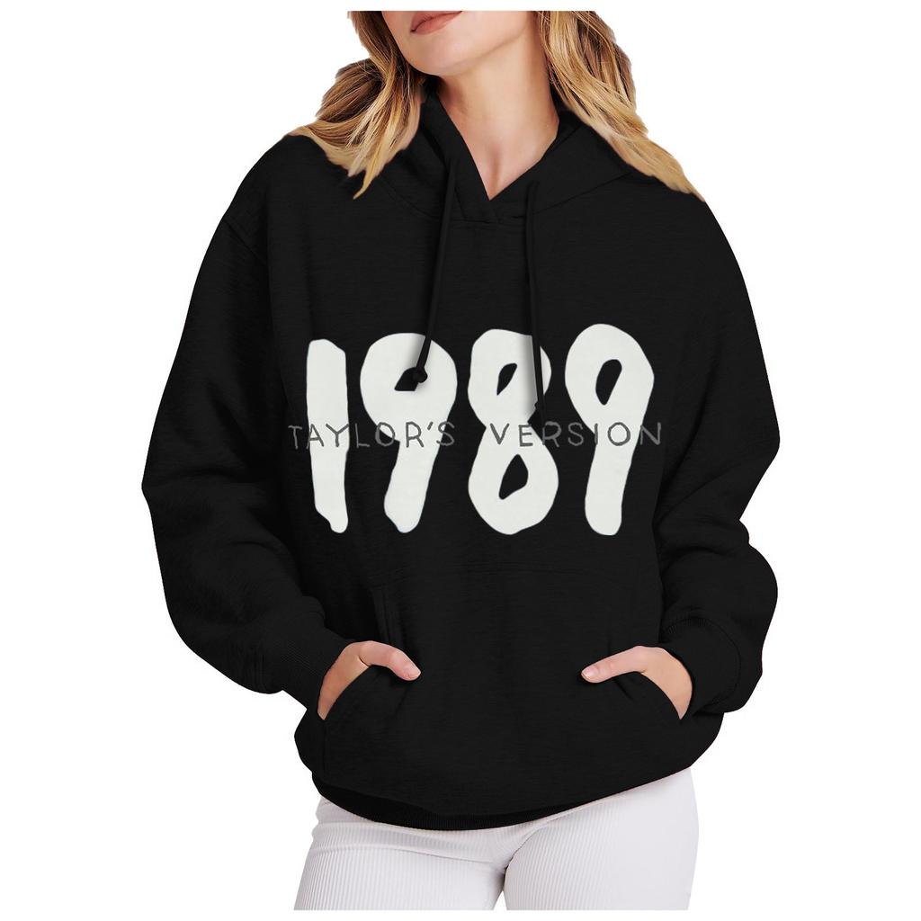 Модные женские повседневные пуловеры с длинными рукавами и капюшоном с принтом