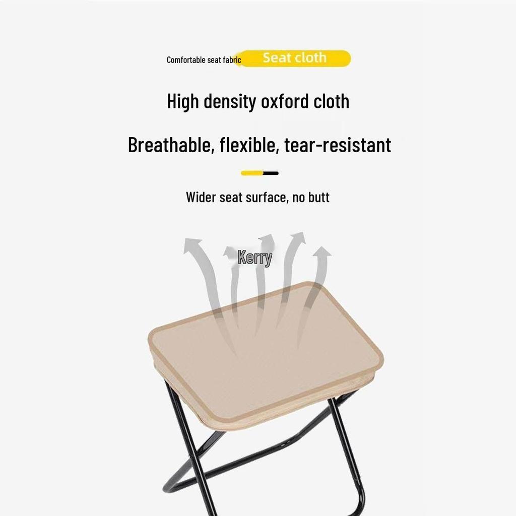 Compact Outdoor Folding Stool: Portable Pencil Case Chair for Camping and Fishing