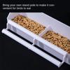 Plastic Parrot Supplies Cage Cup Feeder Feeding Bowl Food Dish Bird Feed Trough Bird Feeder