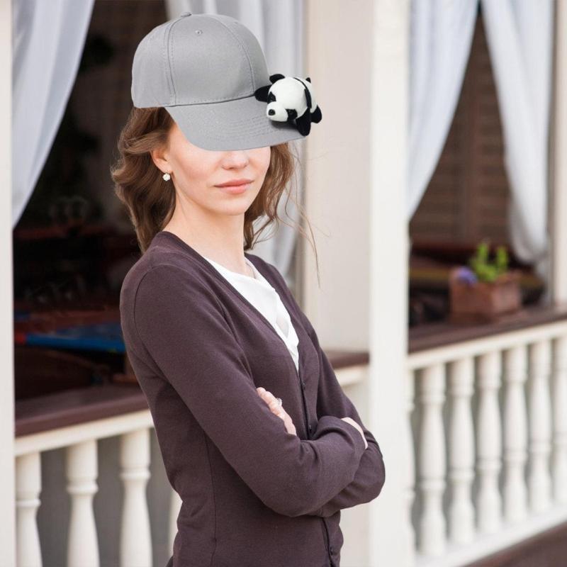Популярные куклы-панды Бейсболки для подростков и взрослых Дышащая хлопковая бейсболка Регулируемая кепка для повседневной носки Спортивная кепка