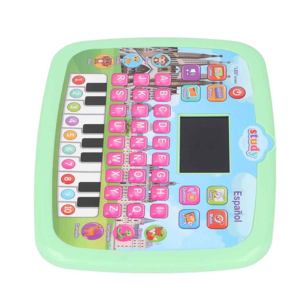 Светодиодный планшет для изучения испанского языка для малышей Раннее образование Алфавит Слова Числа Изучение математики