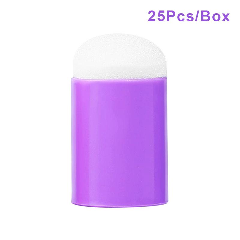 Пальчиковые спонжи для рисования лица, 25 штук, набор для рукоделия, боди-арт, губки для рисования, спонжи-даберы, мел