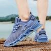 Мужские повседневные кроссовки летние сетчатые на шнуровке легкие удобные универсального стиля для упражнений на открытом воздухе для бега