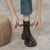 Martin Boots Women's New Summer Thin Boots Trendy Thin Fried Street Small Short Boots Black Thick Sole