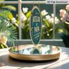 2D Flat - A 2D Flat, Round French Aluminum Sign Featuring a Vintage Plaque about 'Dad'S Workshop', Suitable for Decorating Garages, Studios, Home