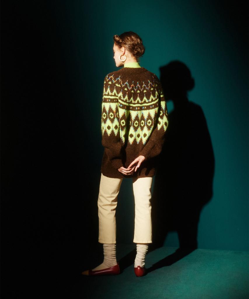 Greenbutter Alpaca Nordic Cardigan (Brown)