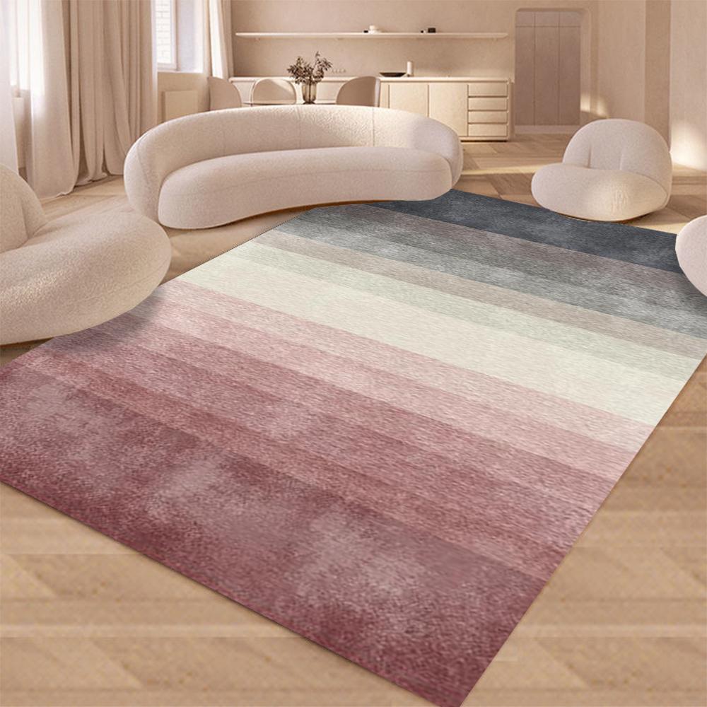 Modern Abstract Design Area Rug Non Shedding Soft Carpet for Living Room Bedroom Kitchen Doormat NonSlip Flannel Floor Mat