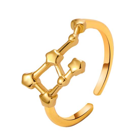 Студенческое кольцо Покрытие гальваникой Регулируемое открытие Звезда Символ Кольцо для пары Совпадающее кольцо Сплав Ювелирное изделие Подарок