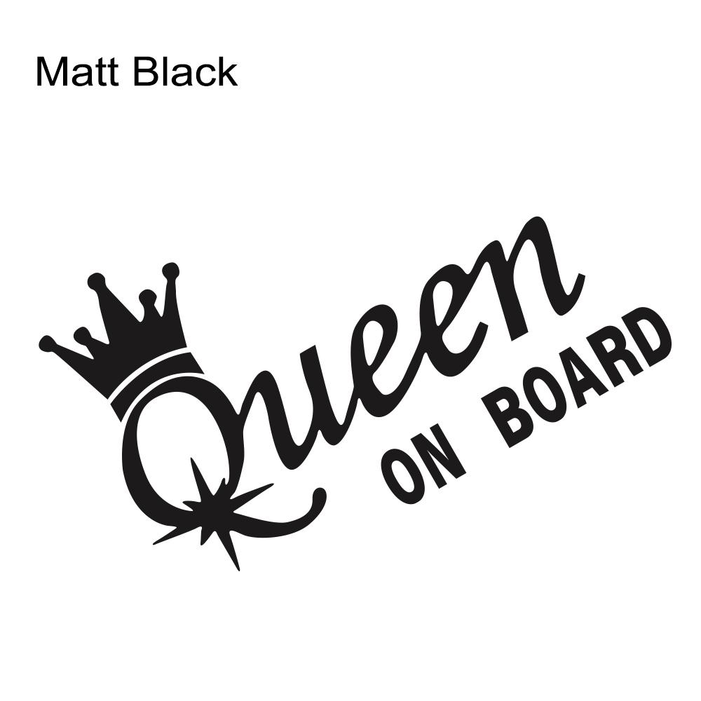 Креативная наклейка на машину Дизайн Короны QUEEN ON BOARD Виниловая наклейка Водонепроницаемая Персонализированный Авто Стайлинг Декоративная наклейка Аксессуары