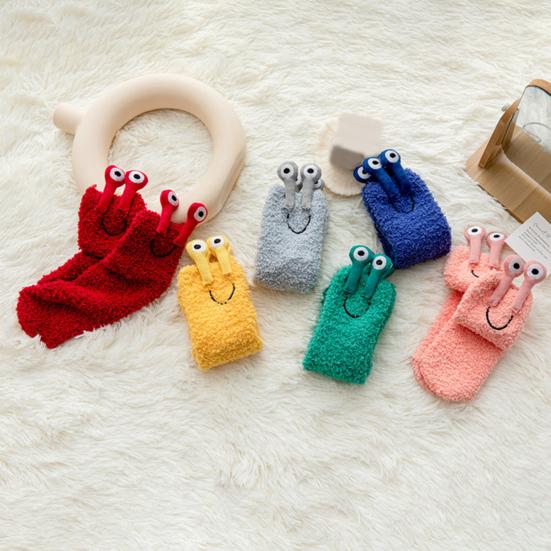 Женские термоноски, пушистые плюшевые сохраняющие тепло, милые противоскользящие средние носки-трубы для повседневного ношения