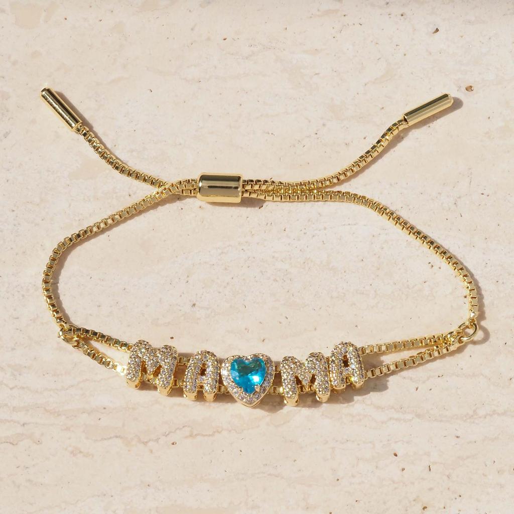 Европейский бестселлер: Браслет MAMA LOVE с позолотой в форме сердца – Идеальный подарок на День матери