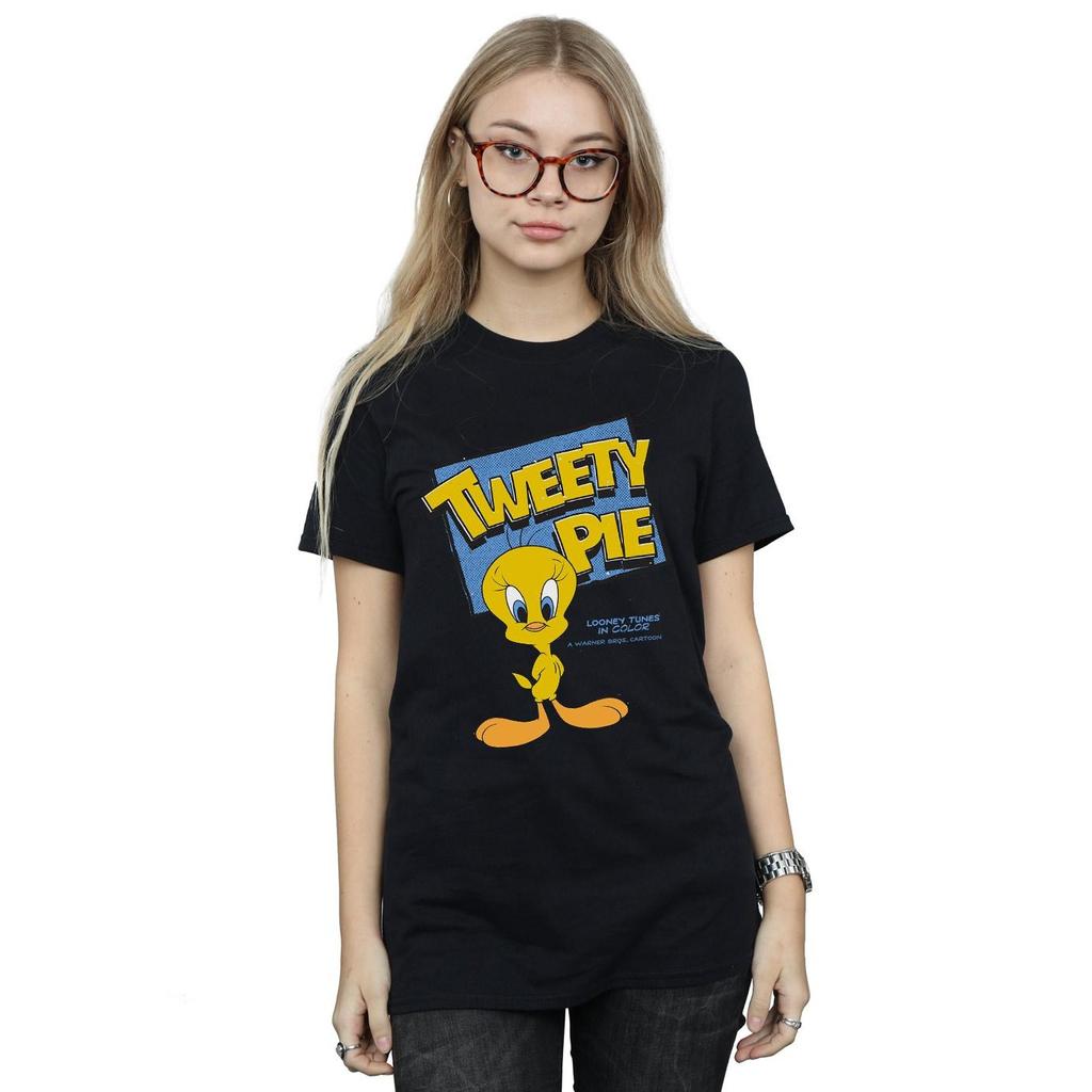 Looney Tunes Womens/Ladies Tweety Cotton Boyfriend T-Shirt