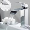 Household Hot and Cold Water Waterfall Faucet Kitchen Bathroom Toilet Splash-proof Dual Control Countertop Faucet