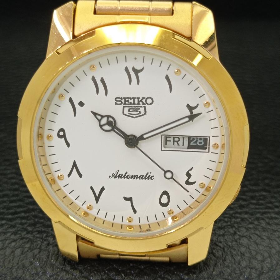 МУЖСКИЕ ВОССТАНОВЛЕННЫЕ SEIKO 5 JAPAN 6309A АВТОМАТИЧЕСКИЕ АРАБСКИЕ БЕЛЫЕ ЦИФЕРБЛАТНЫЕ ЧАСЫ a426405-2