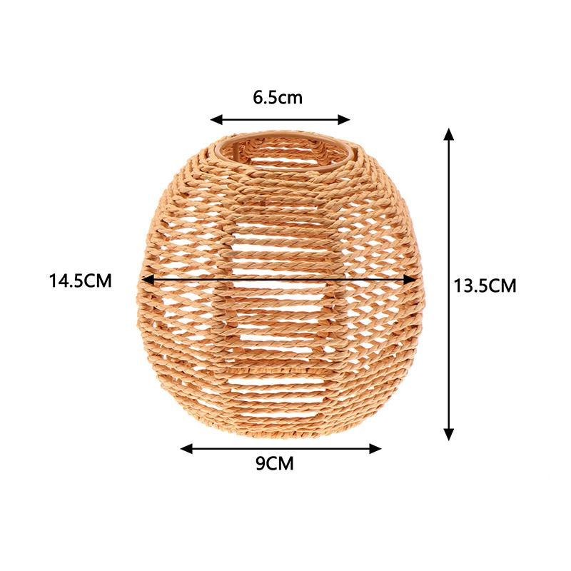 1 шт. Винтажный подвесной абажур Ручной работы Плетеный абажур Для гостиной Спальни Отеля Светильник из искусственного ротанга