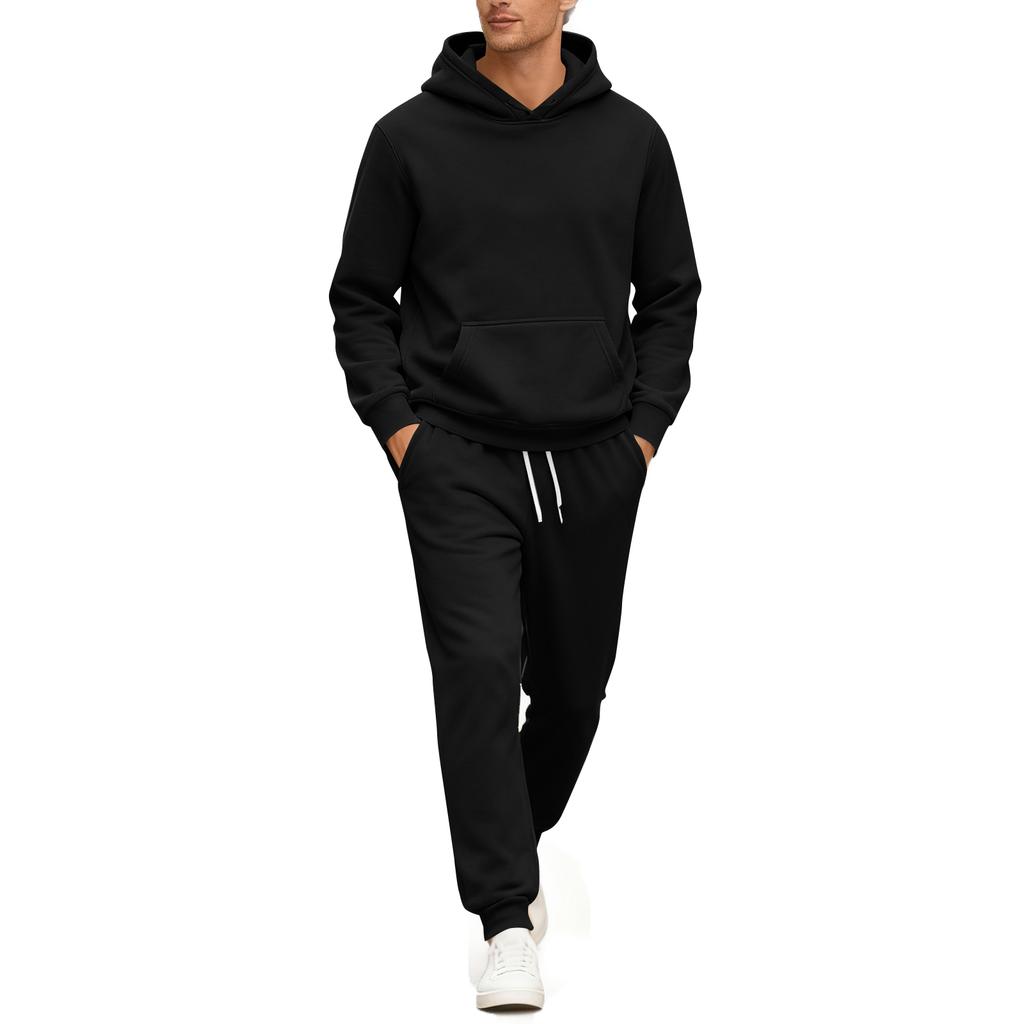 Men's Sweatshirt Suit Men's Solid Color Casual Sports Suit Sweatshirt Suit