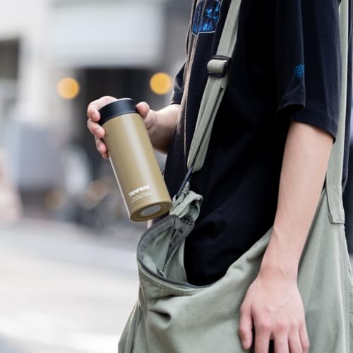 Atlas TEMPEAK ATPBS-350KH Stainless Steel Water Bottle, 350ml, Ultra-Insulated Screw-Type Mug, Vacuum Insulated, Easy To Clean, Lightweight, Slim, Com