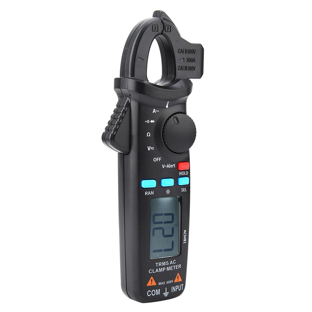 ACM81 Цифровой токоизмерительный клещи True RMS 2000 отсчетов Измеритель тока с автоматическим выбором диапазона Тестер напряжения