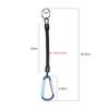 Camping Spring Elastic Rope Anti-lost Phone Keychain Camping Carabiner Portable Fishing Lanyards