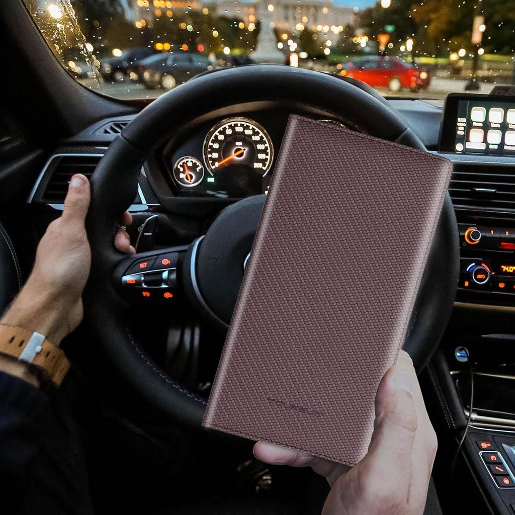 TOURSUIT Держатель для регистрационных документов и страхового полиса автомобиля, Органайзер для перчаточного ящика для документов на транспортное средство, Необходимый кошелек-кейс для водителя Авто