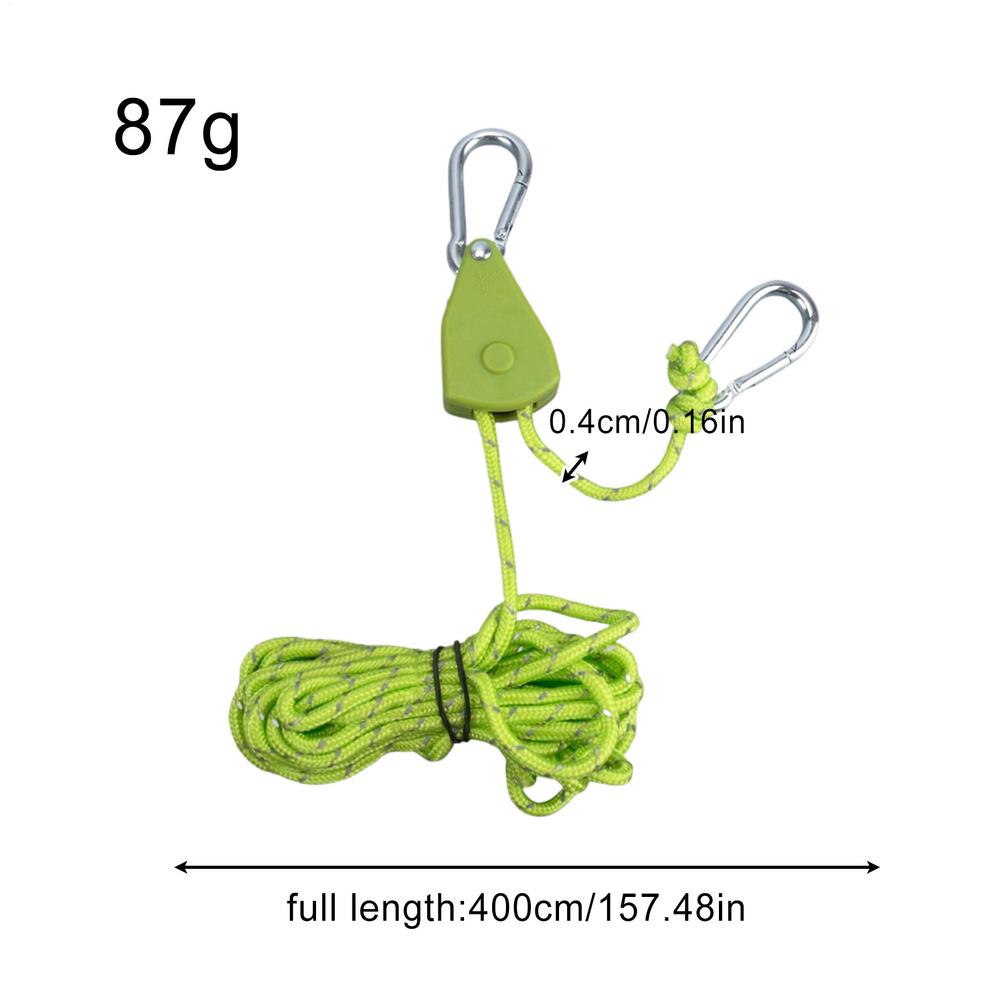 Adjustable Ratcheting Rope Tie Downs Heavy-Duty Rope Hanger Heavy-Duty Lock Ratchet for Cargo Lights Tents Garage Various