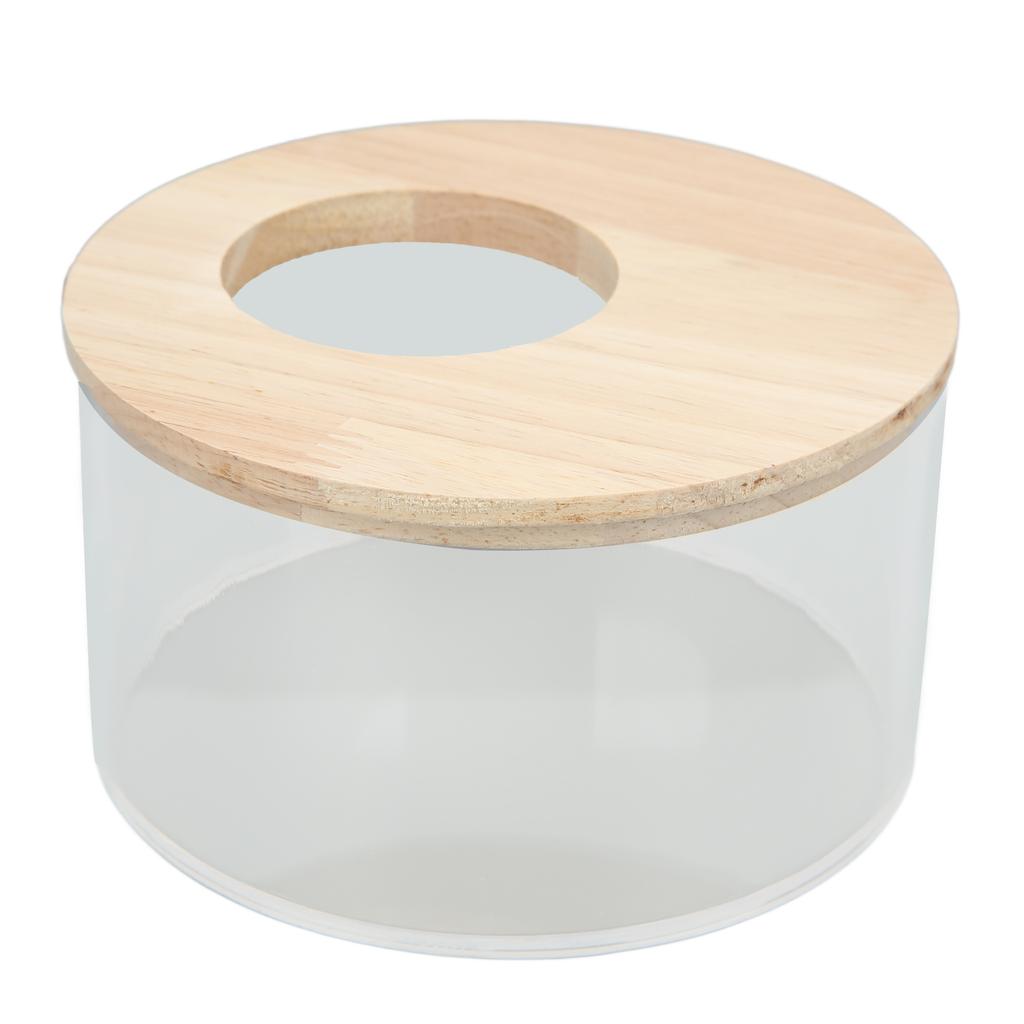 Песочная ванночка для хомяка Маленькая круглая песочница для питомца Прозрачная акриловая песочная ванная