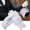 12 Pairs Cotton Work Gloves,Unisex Non-Slip Breathable Gloves for Masquerades Party,Men Formal Gloves Household Cleaning Tools