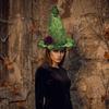 Twisted Wizard Cap Adjustable Masquerade Cap Party Props Halloween Witch Hat  Cosplay Event