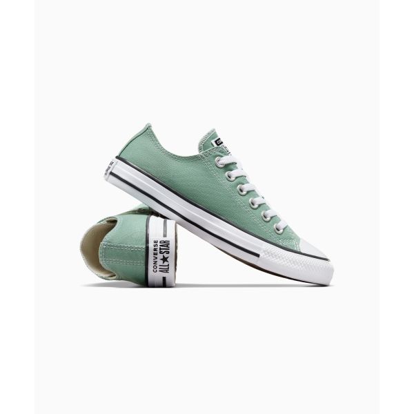 Converse Chuck Taylor All Star Удобные Универсальные Низкие Кеды из Канваса Унисекс Светло-зеленые A06567C