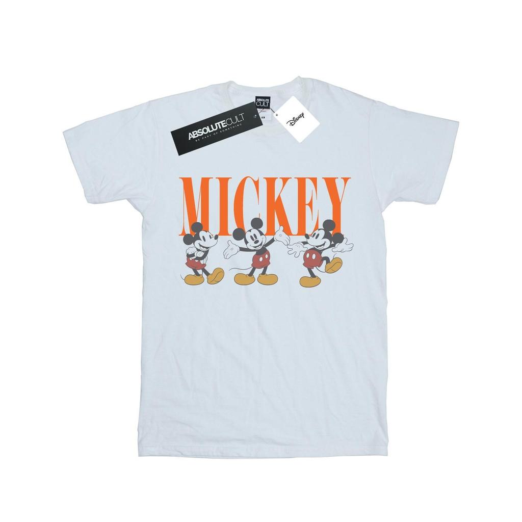 Disney Womens/Ladies Mickey Mouse Poses Cotton Boyfriend T-Shirt