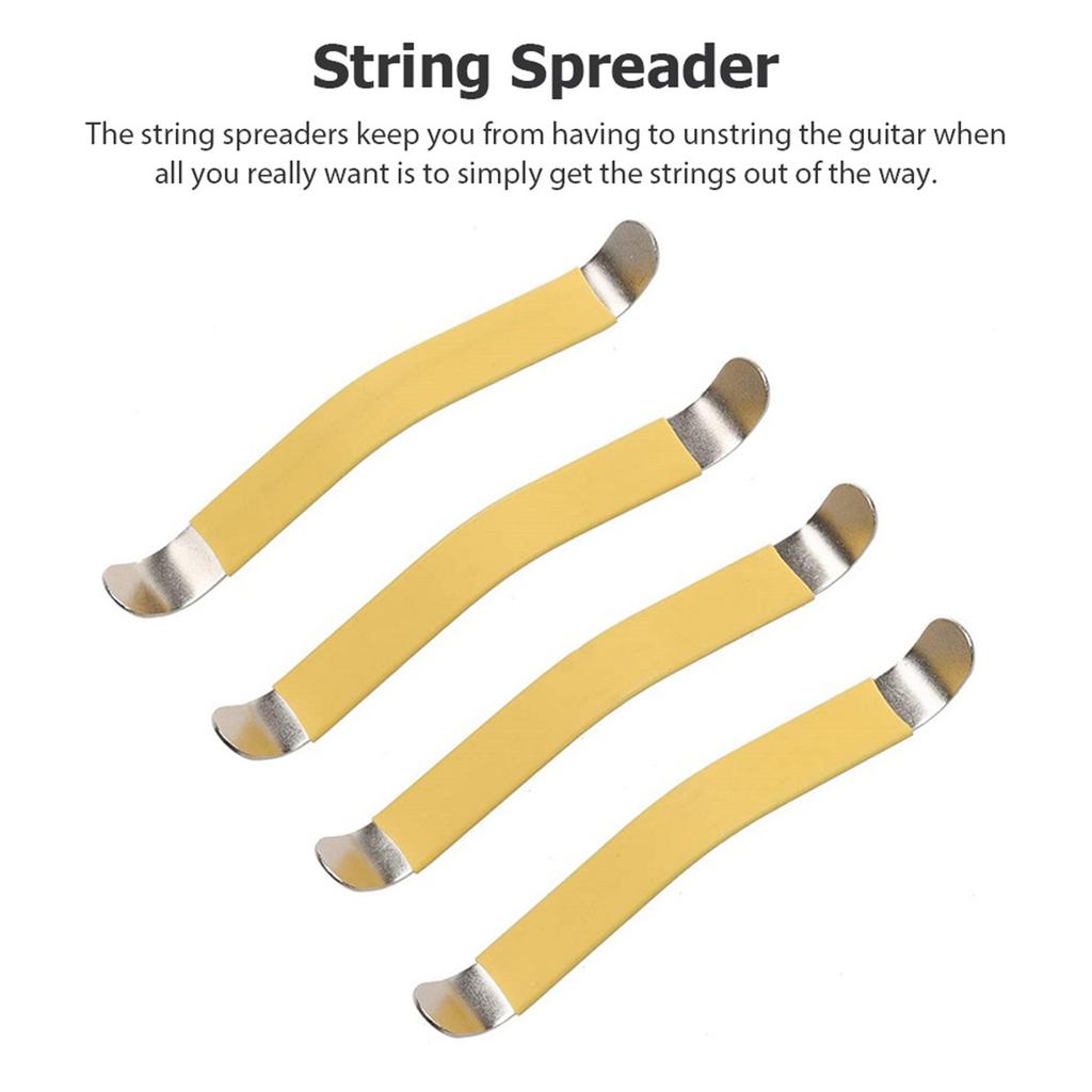 2 шт. Лады Полировка Чистка Ремонт Инструменты для Обслуживания для Гитары Металл Разделитель Струн Гитары Сепаратор Струн Гитары