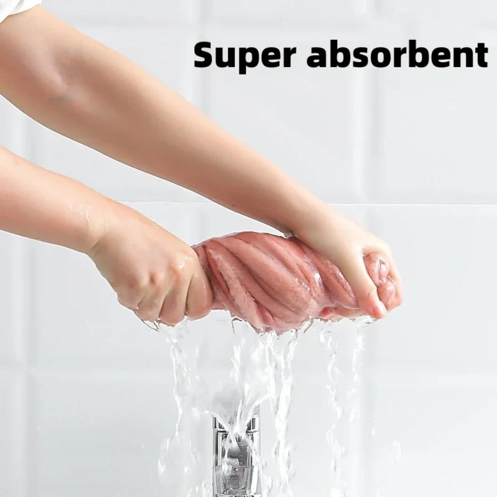 Полотенце для волос с милым мультяшным животным, шапка для сушки волос, быстросохнущая шапка из микрофибры, суперпоглощение, детская шапка для ванной, ванная комната